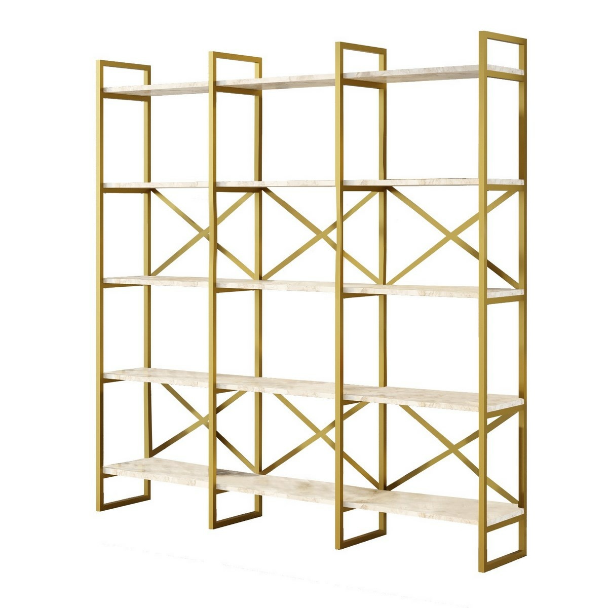 Regál Vento Triple Marble and Gold