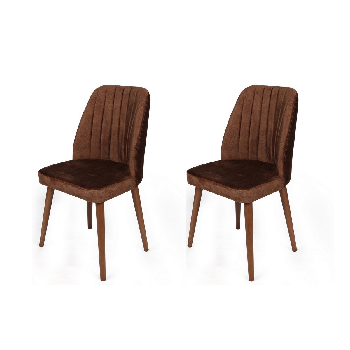 Sada jídelních židlí Alfa Brown and Walnut