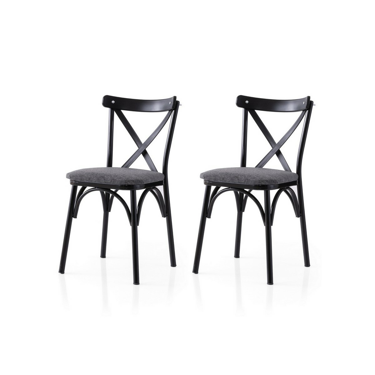 Sada jídelních židlí Ekol Anthracite and Black