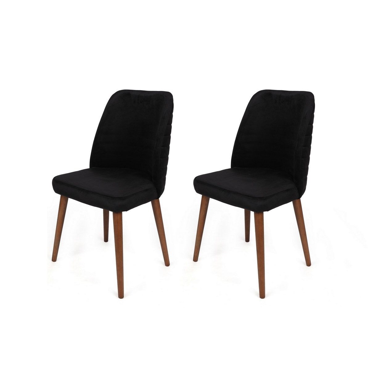 Sada jídelních židlí Tutku Black and Walnut