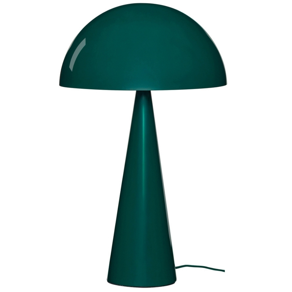 Zelená kovová stolní lampa Hübsch Mush 50 cm
