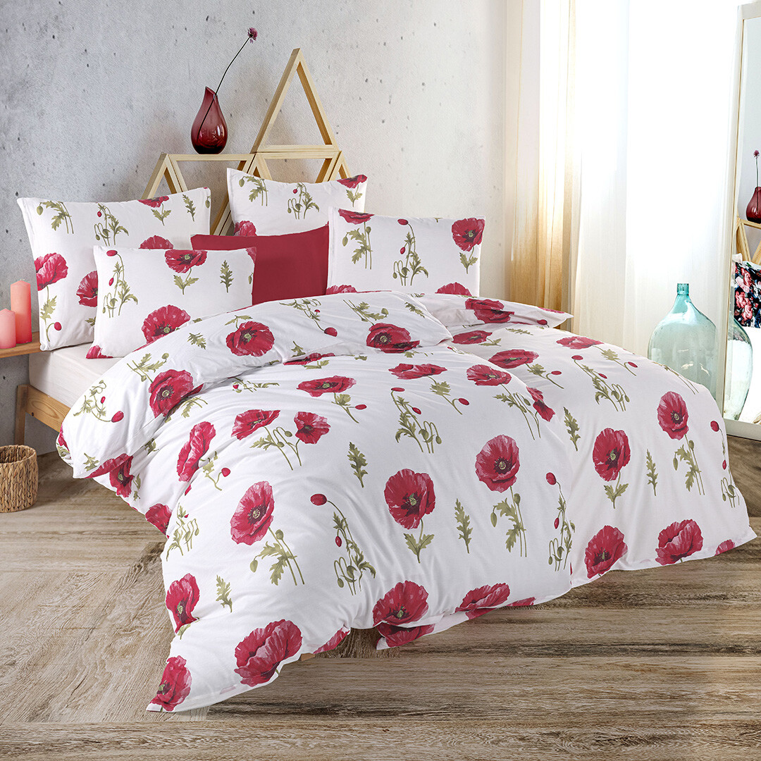 BedTex Bavlněné povlečení Mona červená