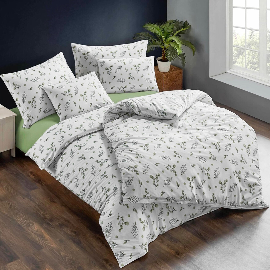 BedTex Bavlněné povlečení Olivia zelená