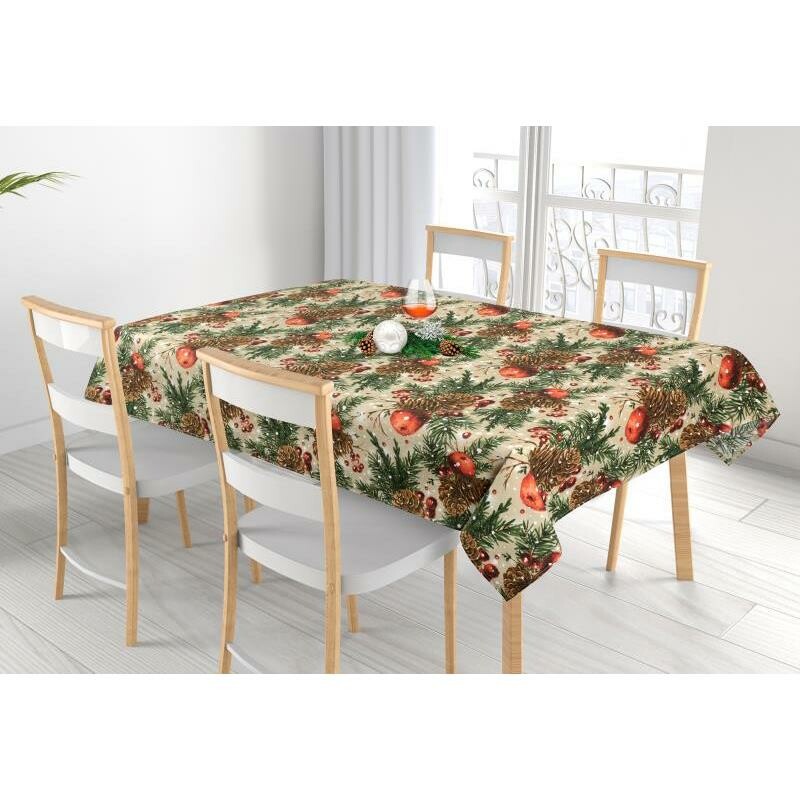 Bellatex Ubrus Šišky a jablka vánoční