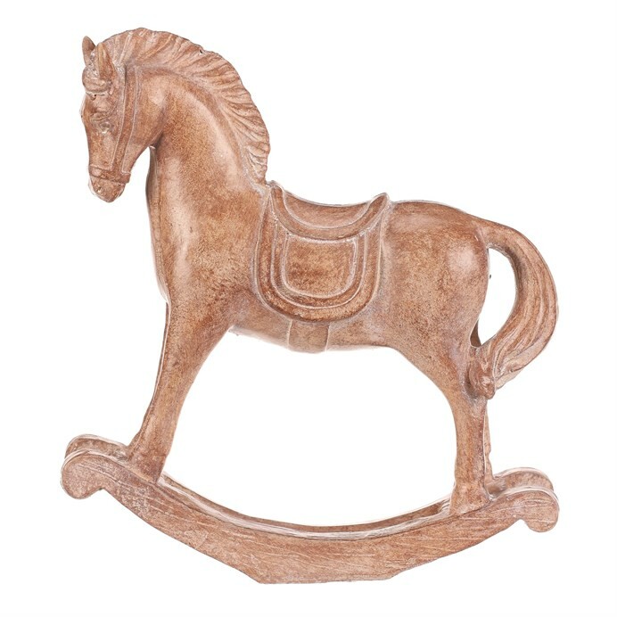 Dekorace houpací koník 19 cm