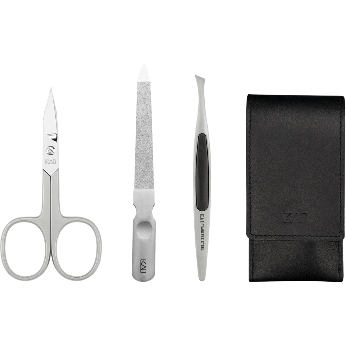 Kai Sada na nehty v koženém pouzdře Beauty Care – nůžky