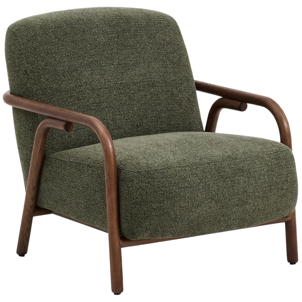 Kave Home Zelené čalouněné křeslo Sylo