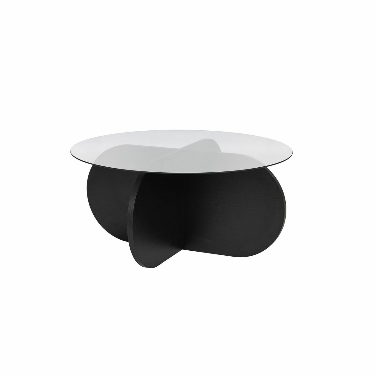 Konferenční stolek Aeris Black s tmavým sklem