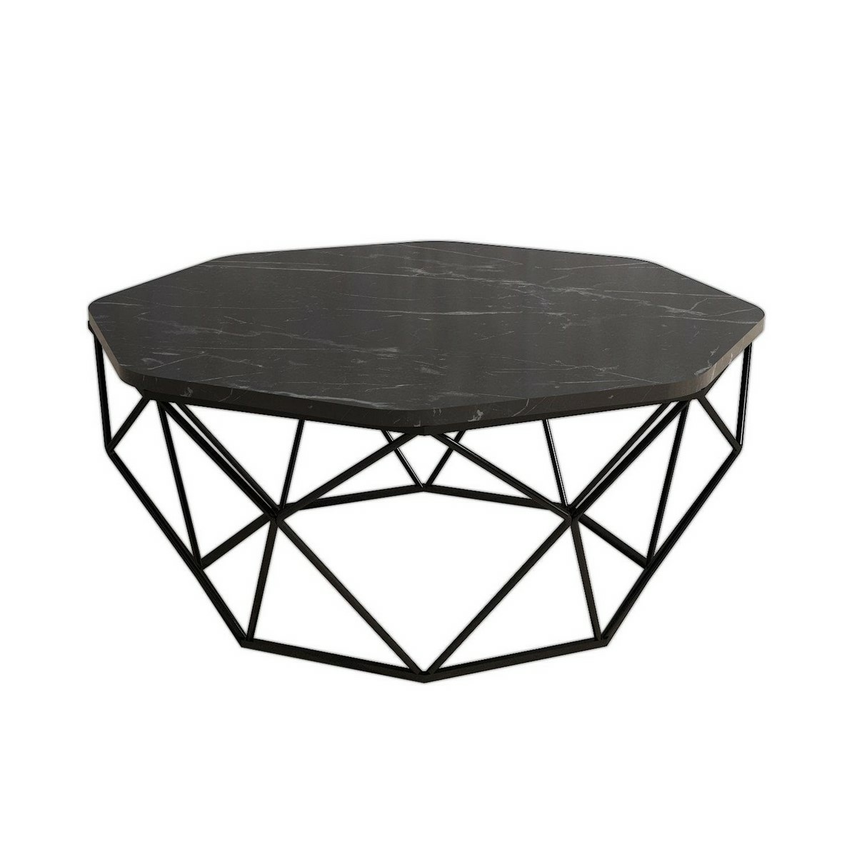 Konferenční stolek Diamond Black Marble