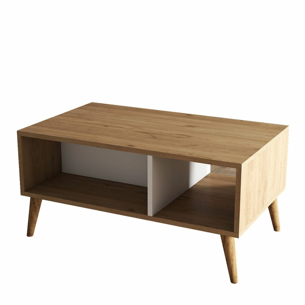 Konferenční stolek Exxen Oak and White