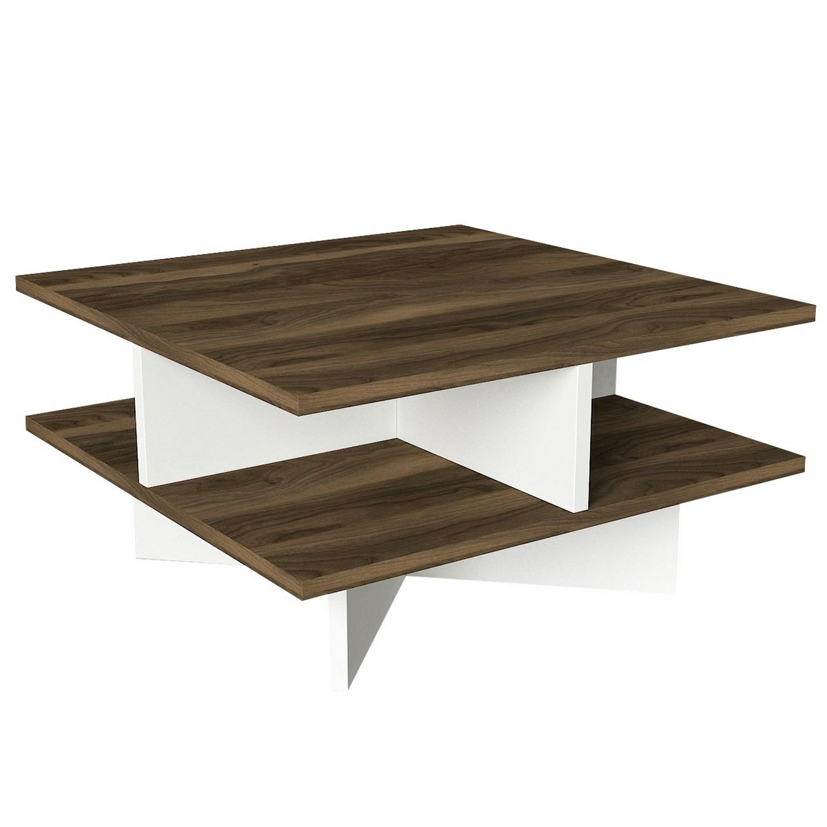 Konferenční stolek Hamton White and Walnut