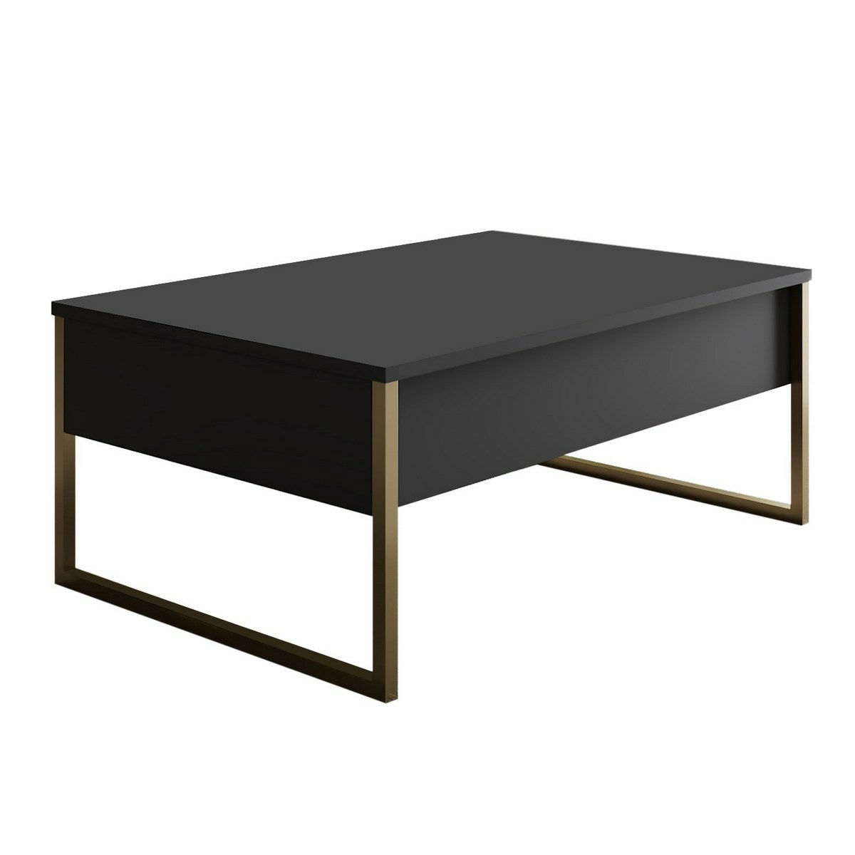 Konferenční stolek Luxe Anthracite and Gold