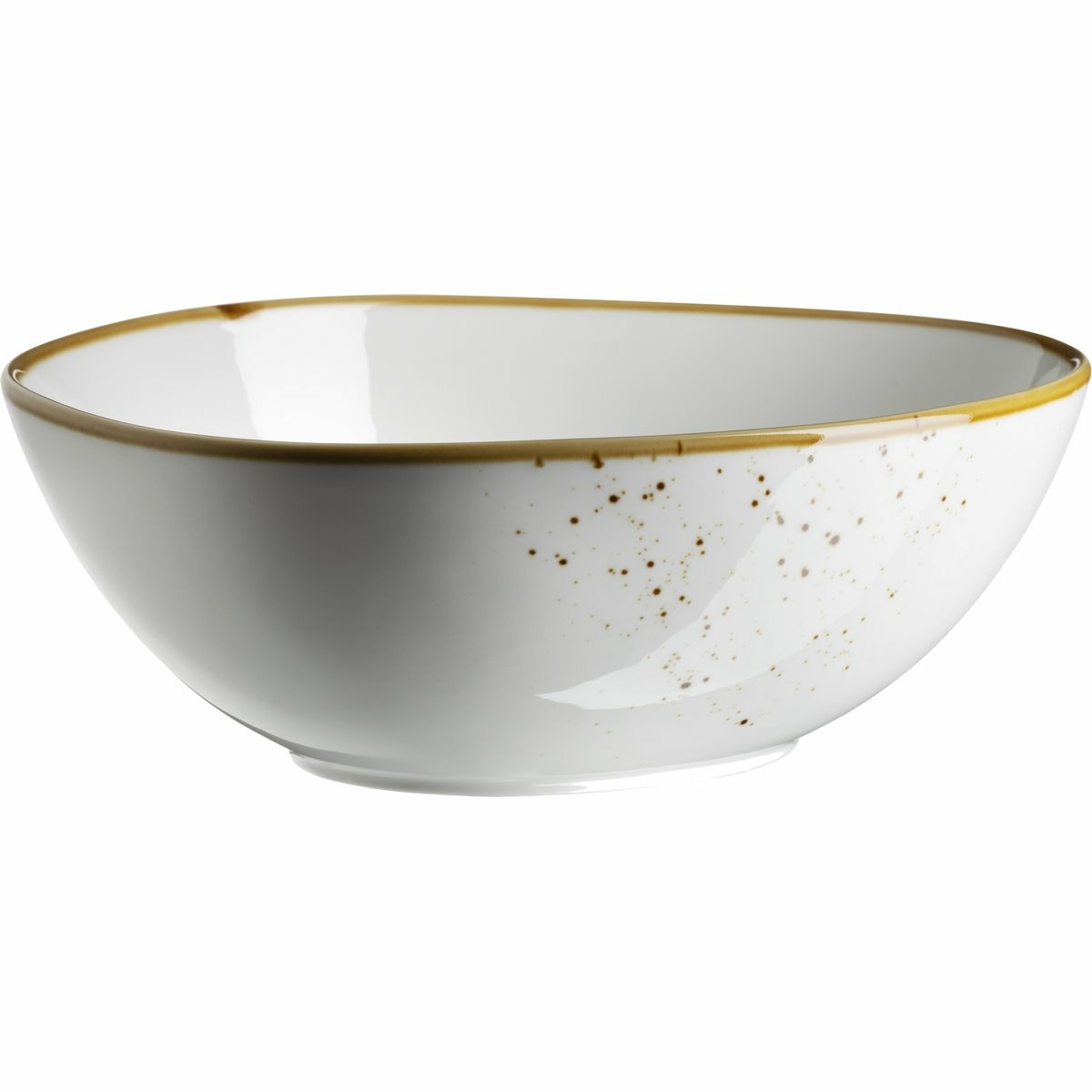 Mäser Oválná miska Pintar White hnědé tečky 22 x 19 cm