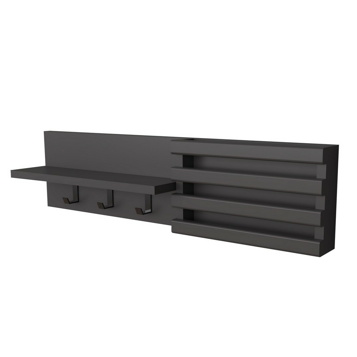 Nástěnný věšák Huso Anthracite