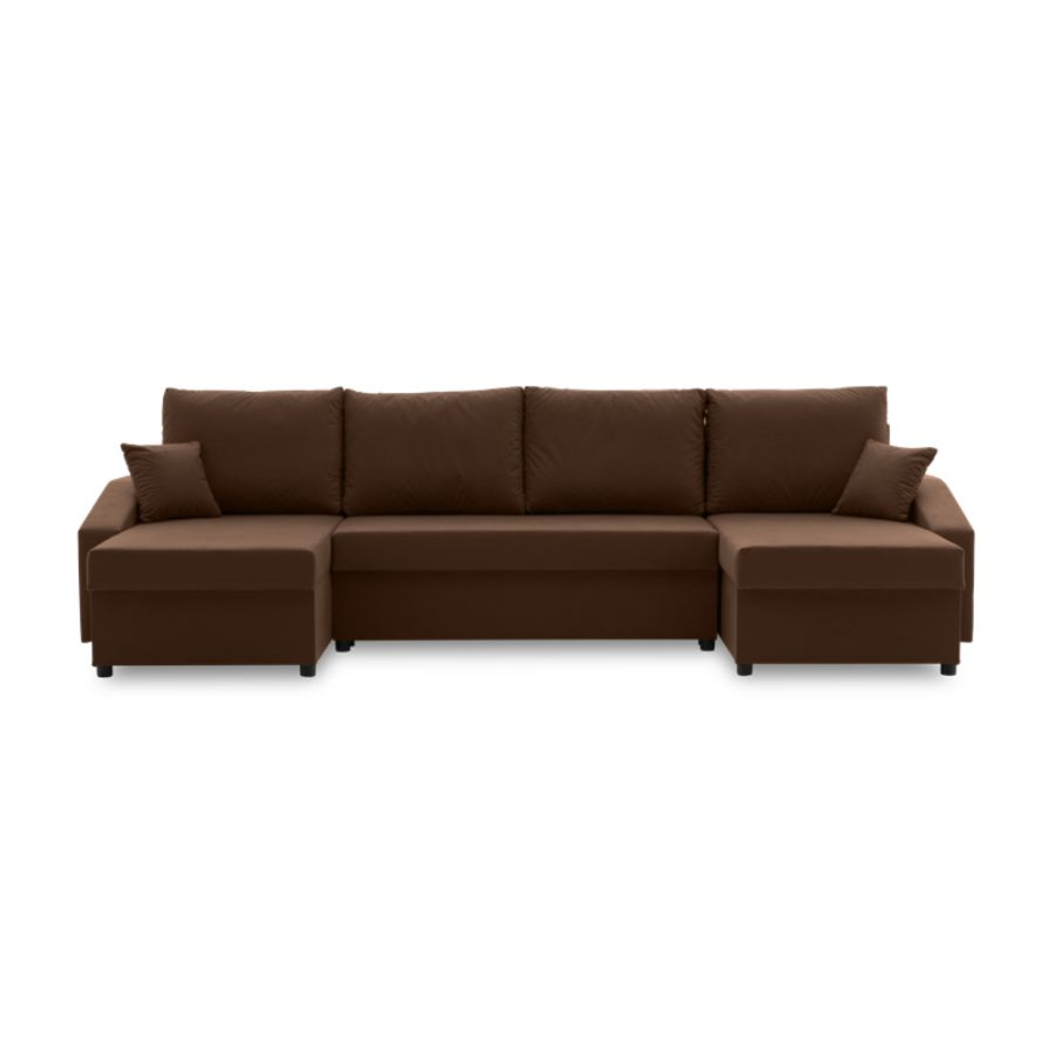 Velká rozkládací sedací souprava SPARTA PLUS Hnědá