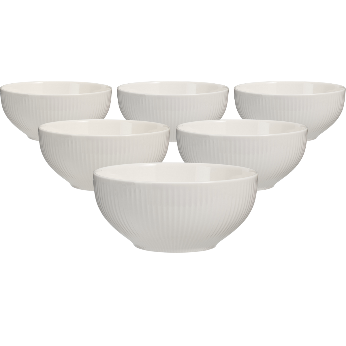 Sada 6 porcelánových misek Linie 15 cm