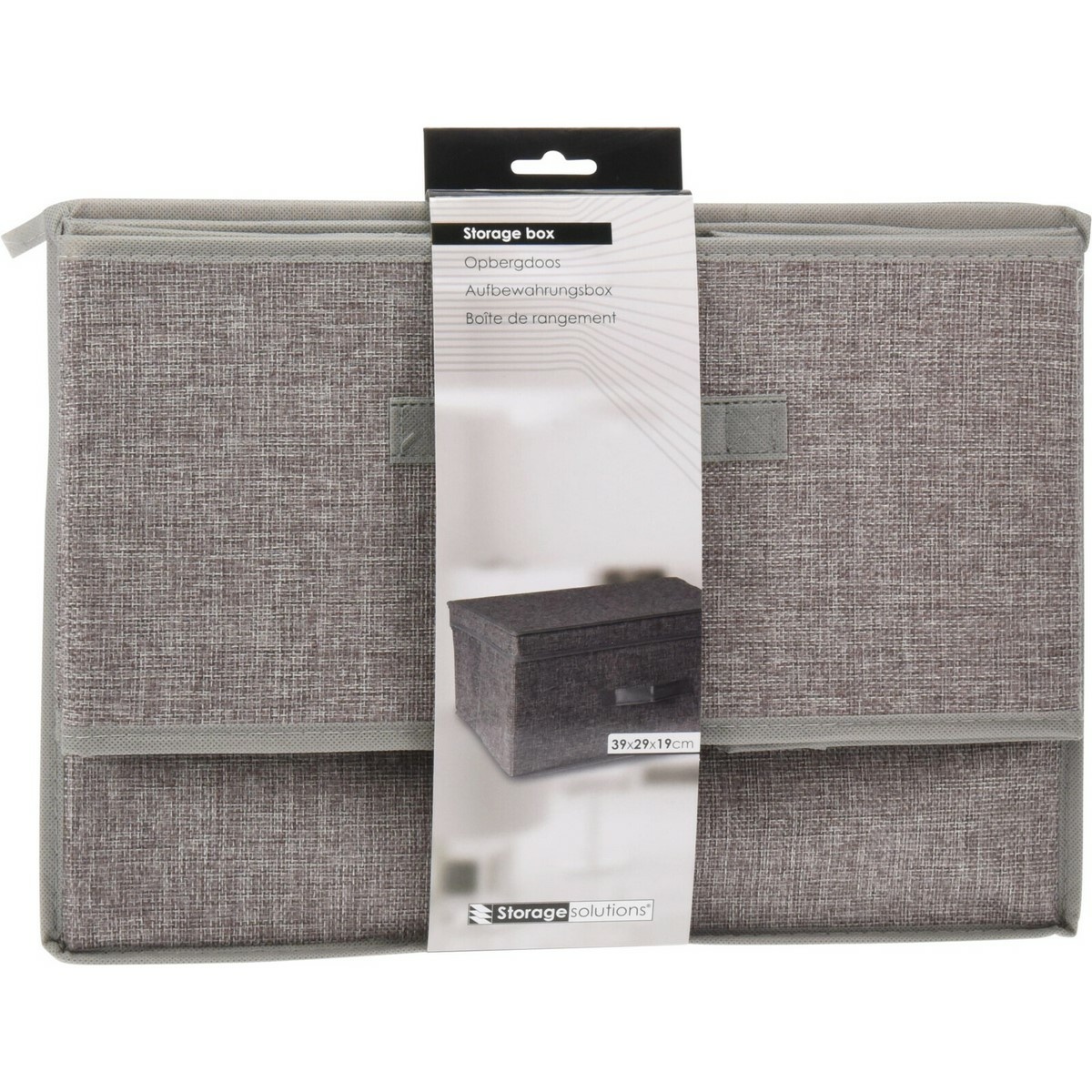 Skládací úložný box s odklopným víkem 39 × 29 × 19 cm