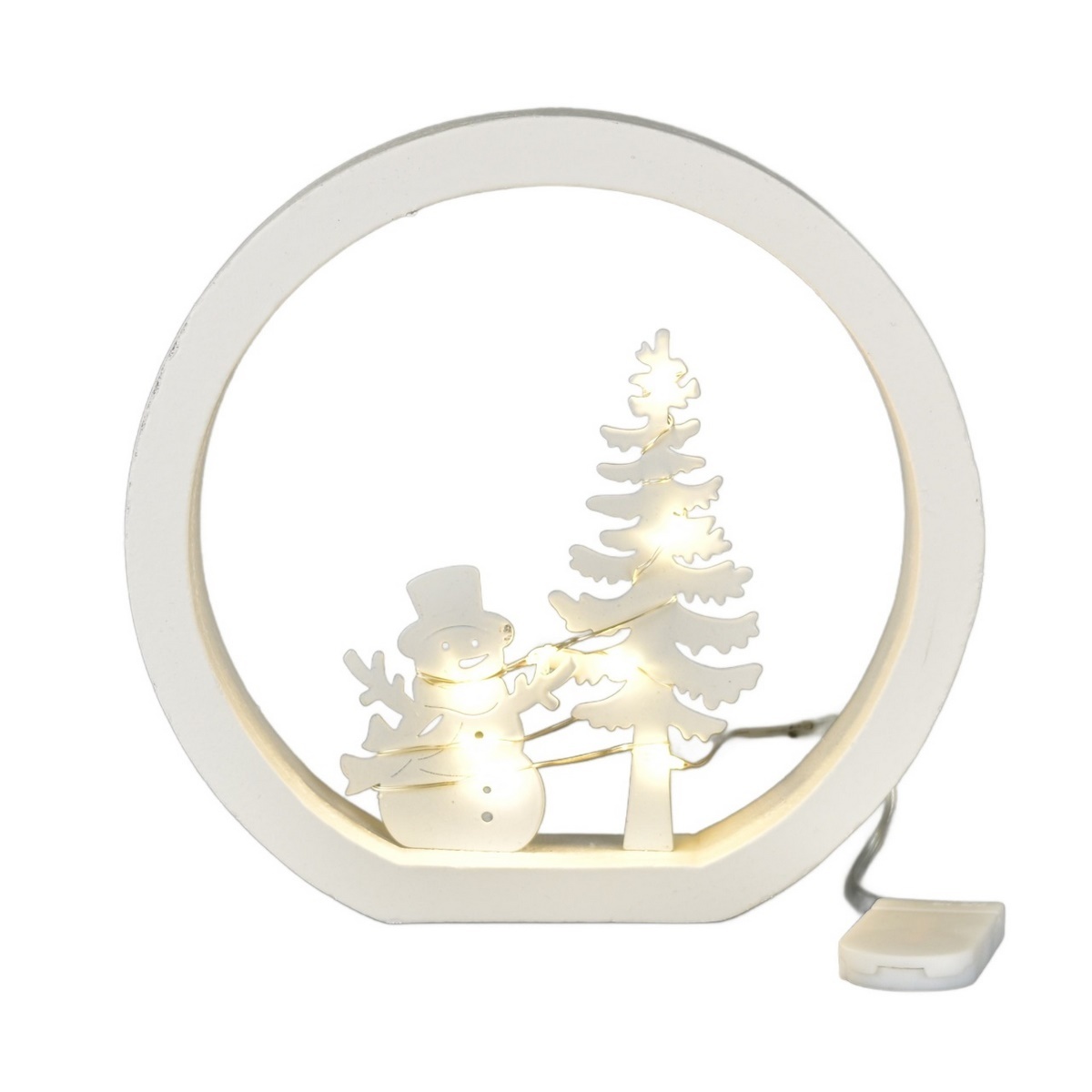 Vánoční LED dekorace Sněhulák