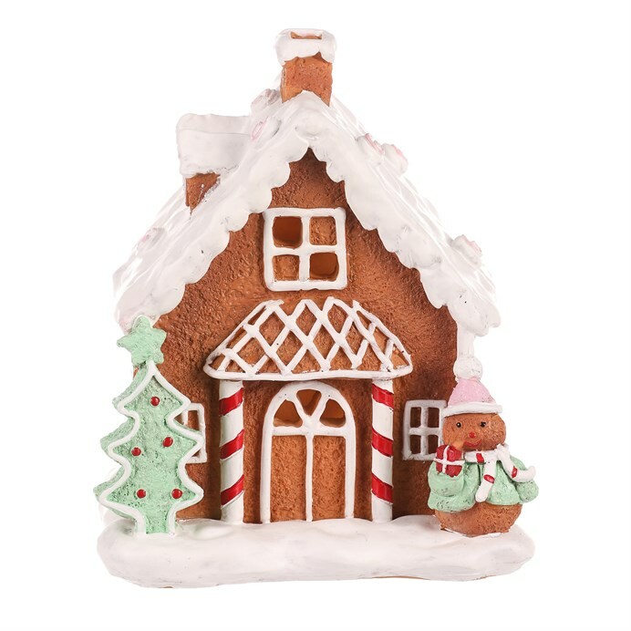 Vánoční dekorace Domek perníkový zdobený