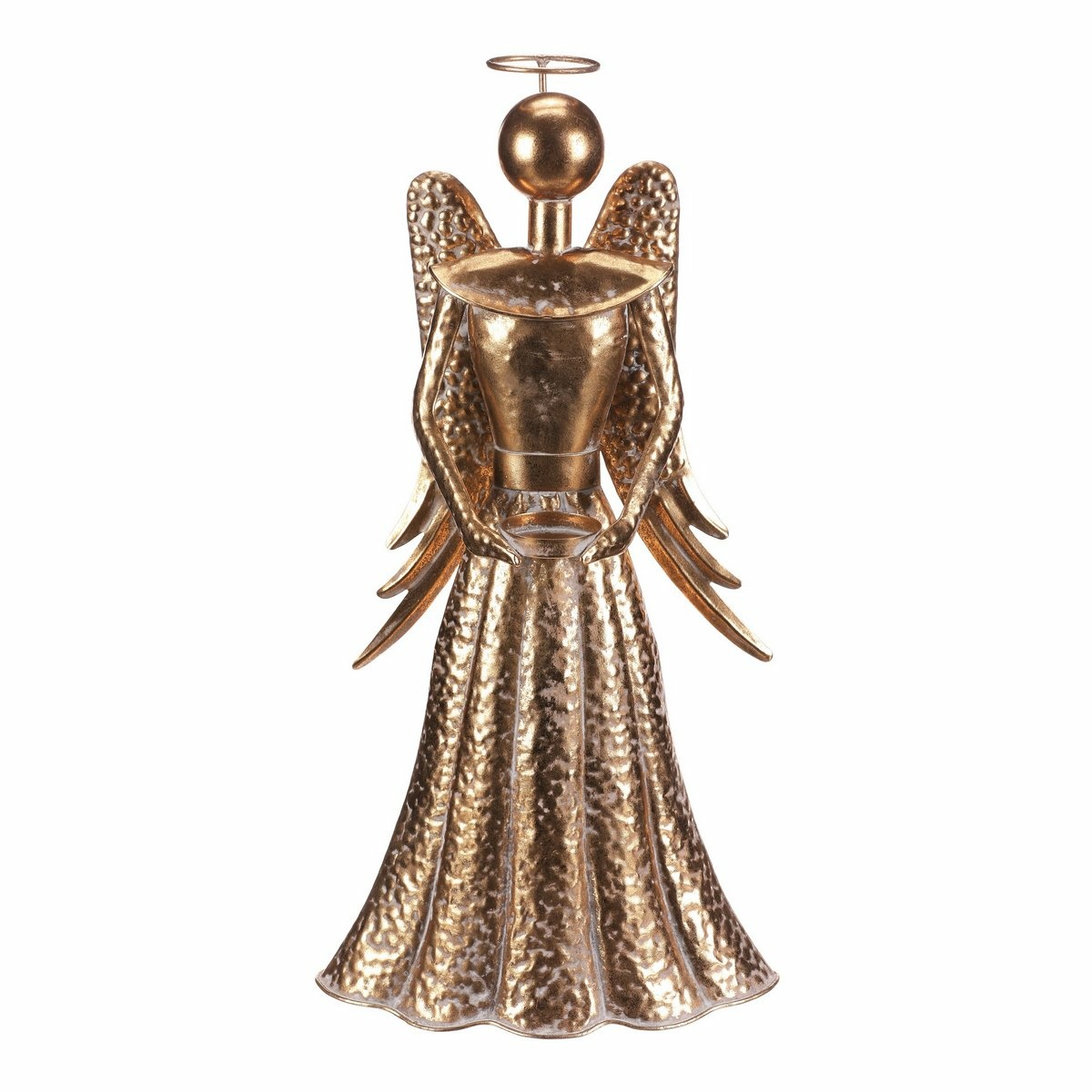 Vánoční kovová dekorace Anděl 49 cm