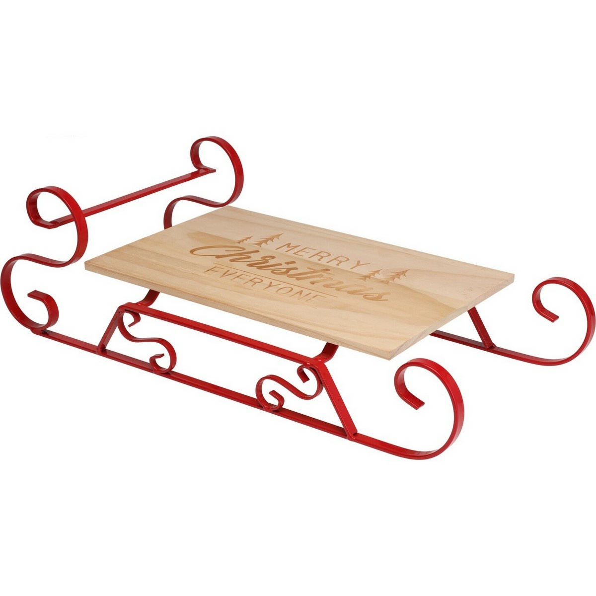 Vánoční servírovací tác z borovice Sáně