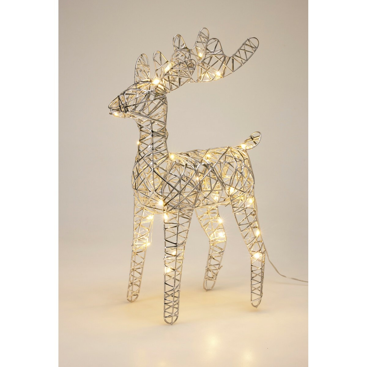 Vánoční svítící sob Silver