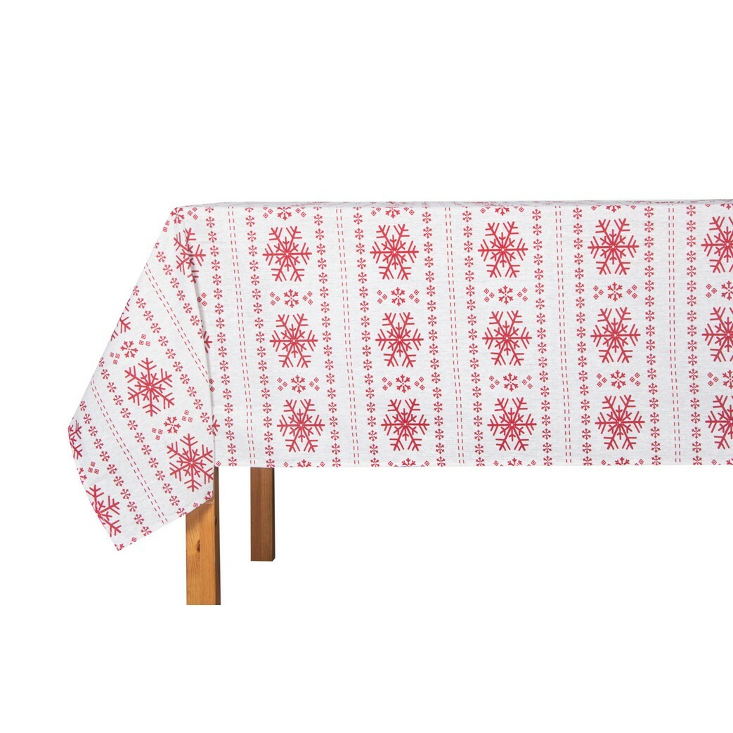 Vánoční ubrus Red Snowflakes