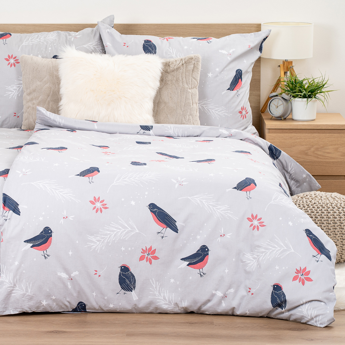 4Home Bavlněné povlečení Winter Robin