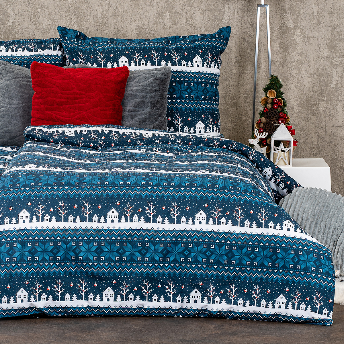 4Home Bavlněné povlečení Winter village