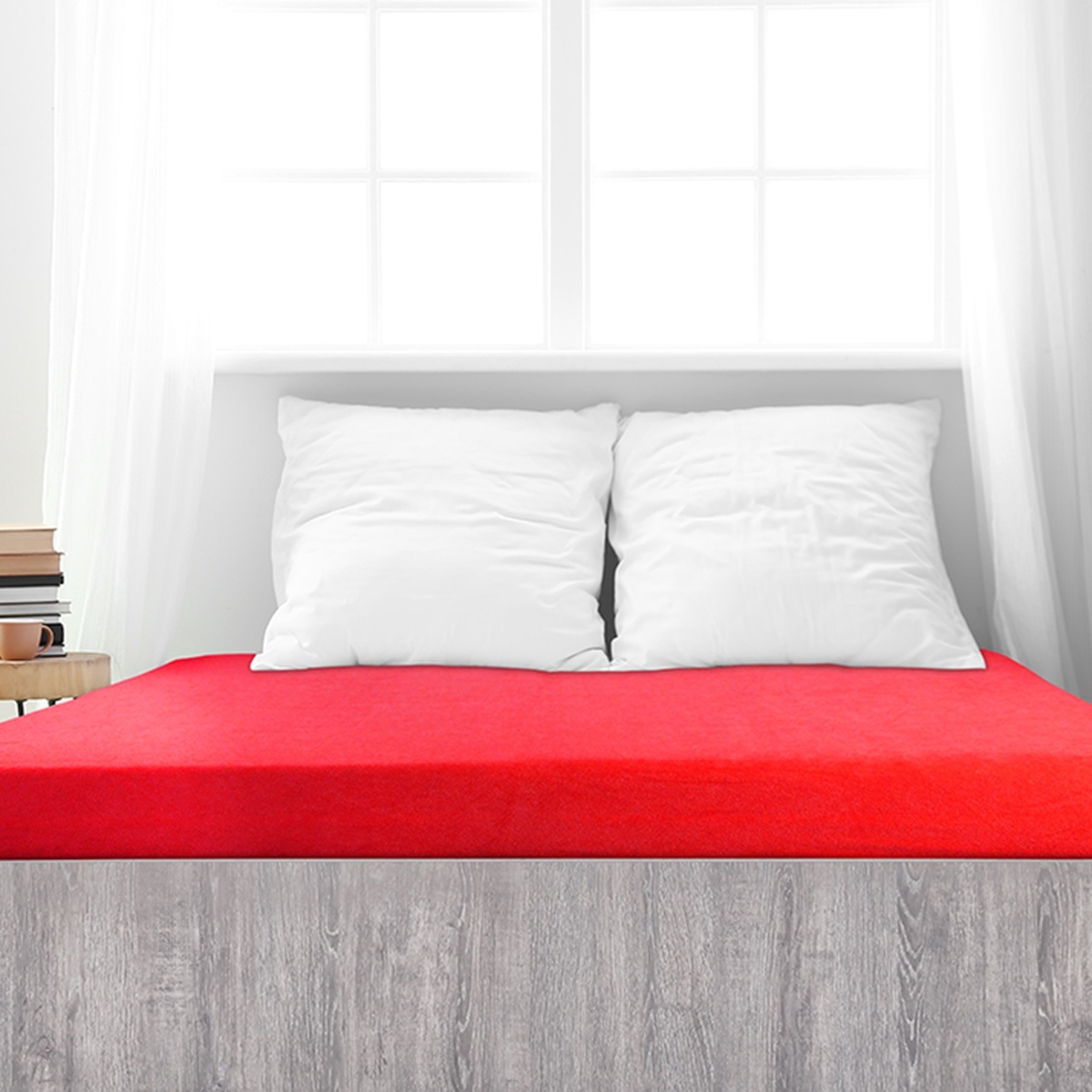 4Home froté prostěradlo Ideál červená