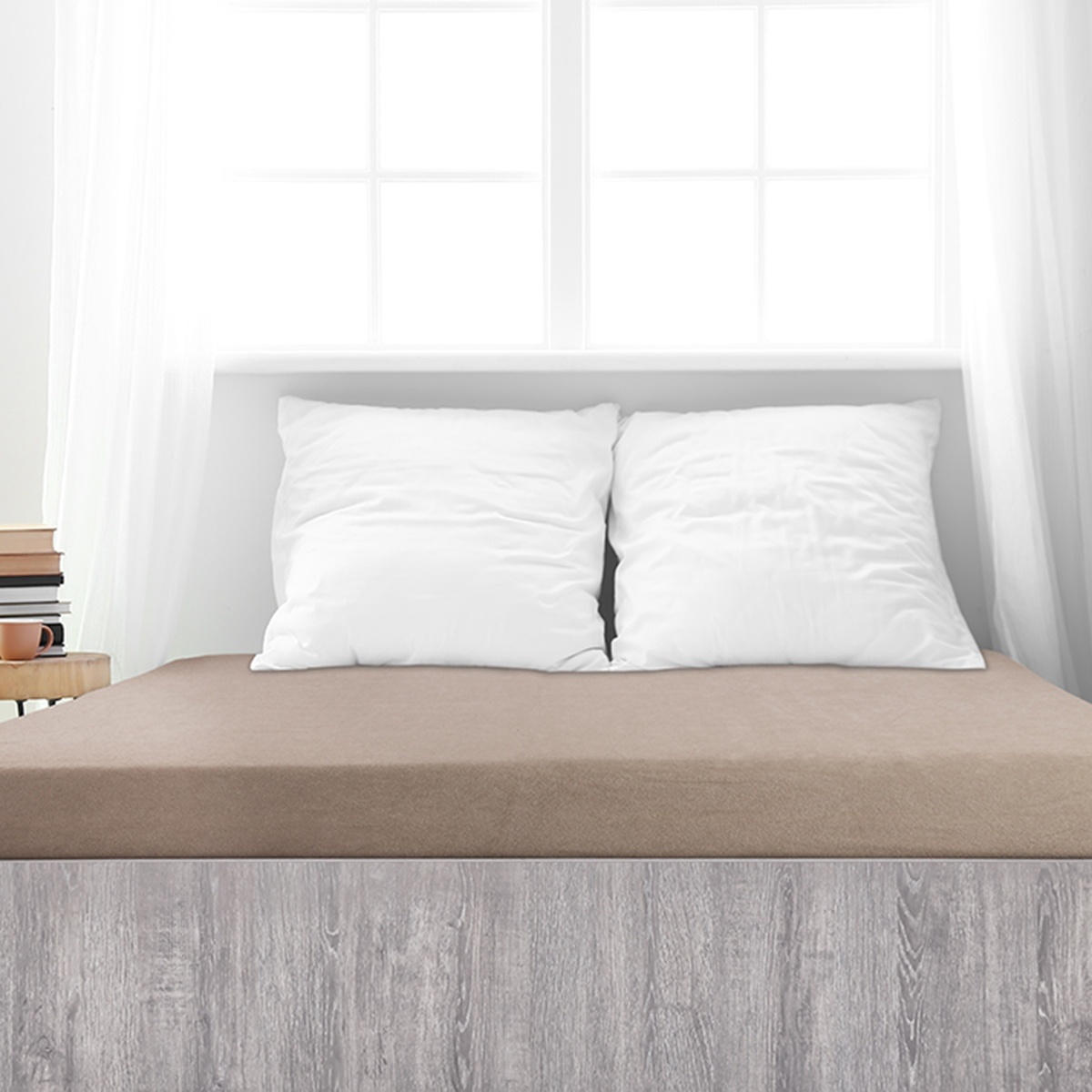 4Home froté prostěradlo Ideál ořechová