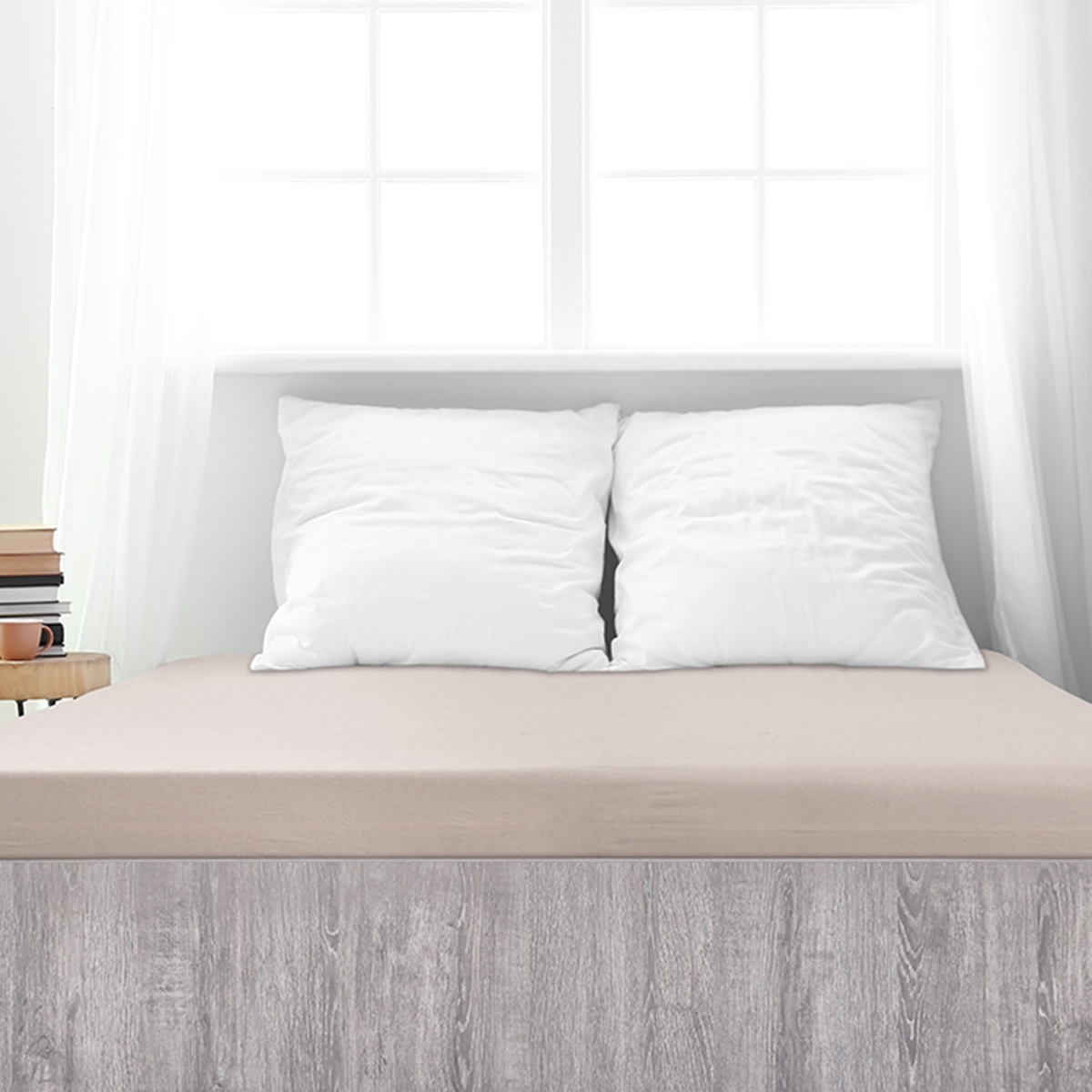 4Home jersey prostěradlo Mako kávová