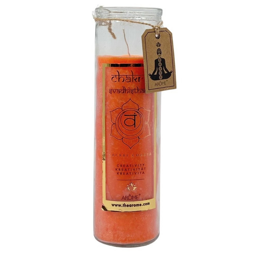 Arome Vysoká vonná svíce Chakra Kreativita