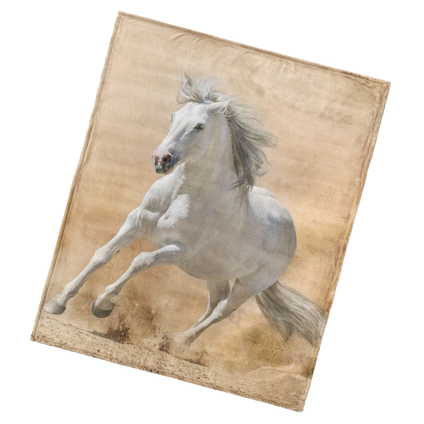 BedTex Deka mikroplyš Kůň Bělouš
