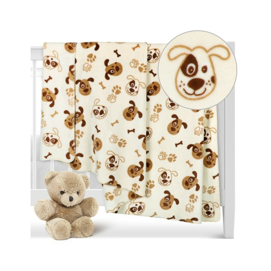 Bellatex Dětská přikrývka Ella Pejsek hnědá