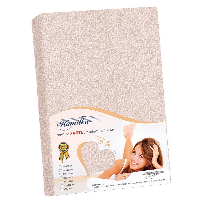 Bellatex Froté prostěradlo pudrová růžová