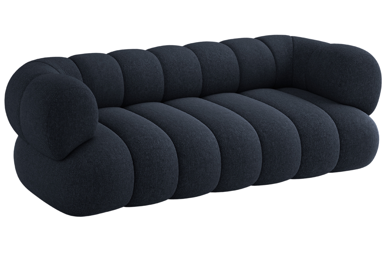 Cosmopolitan Design Tmavě modrá trojmístná pohovka Koge 210 cm