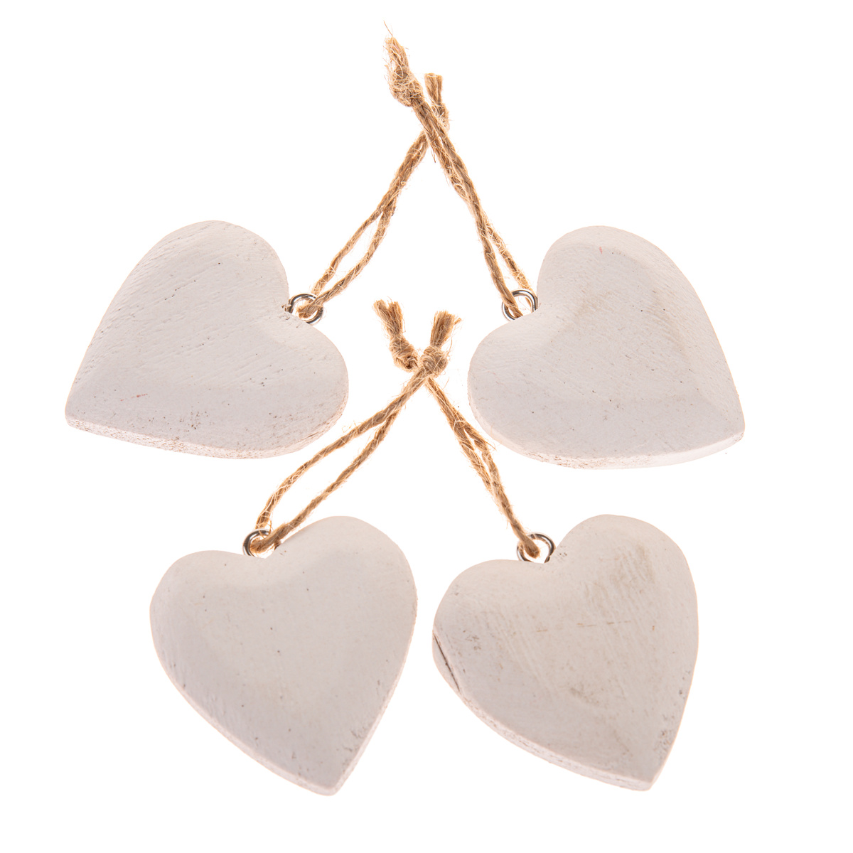 Dřevěné závěsné srdce