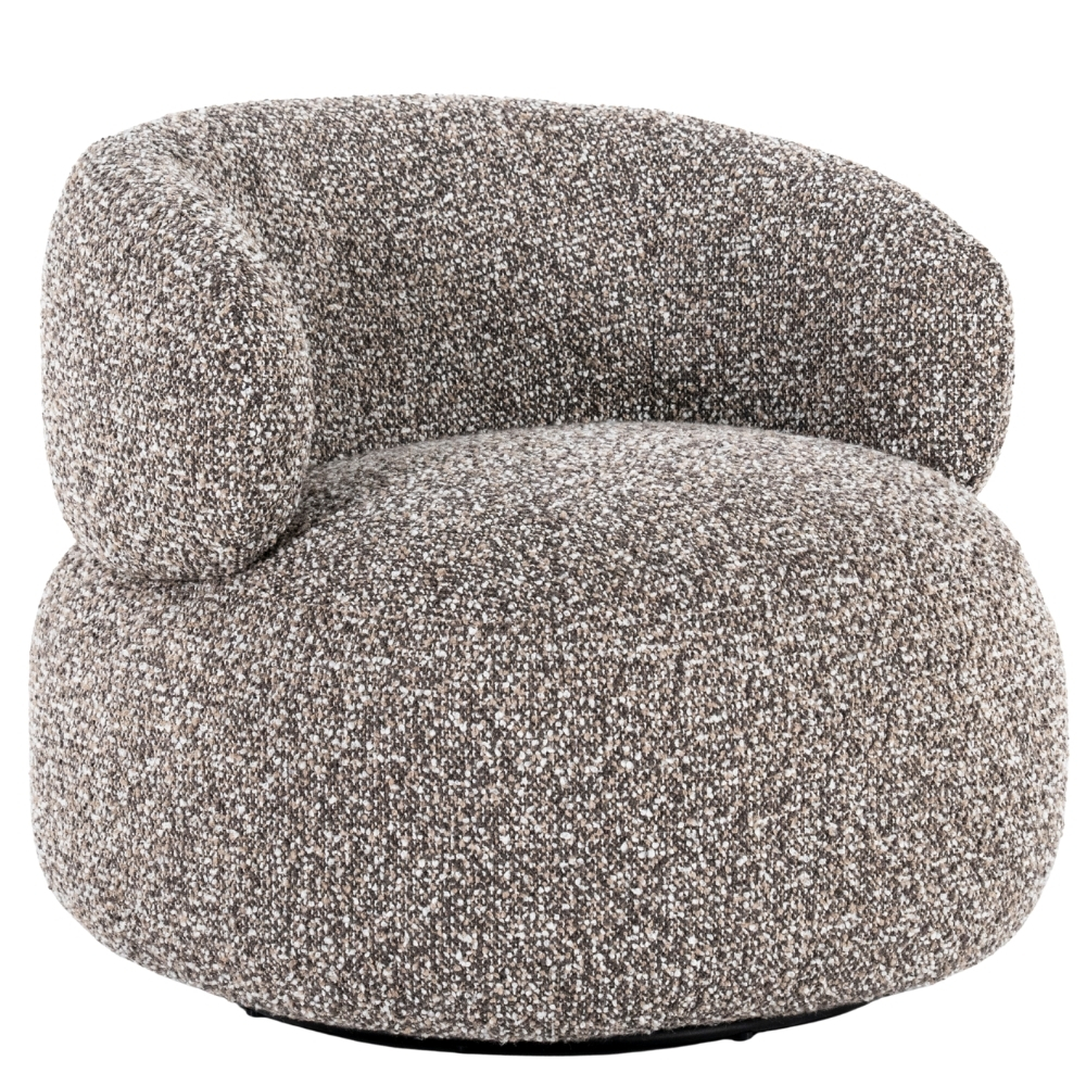 Eleonora Šedohnědé otočné křeslo Maeve