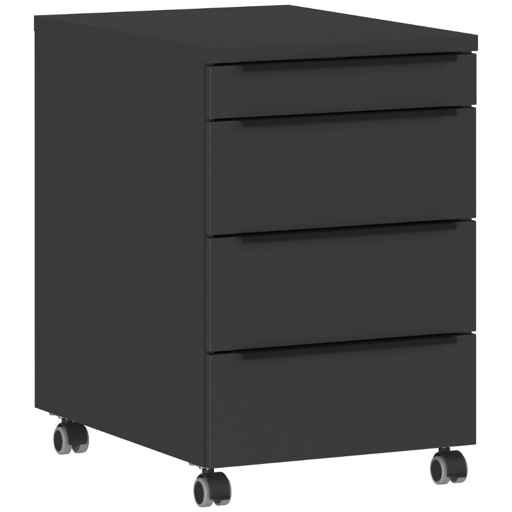 Germania Tmavě šedý pojízdný kontejner Mailand 42 x 60 cm