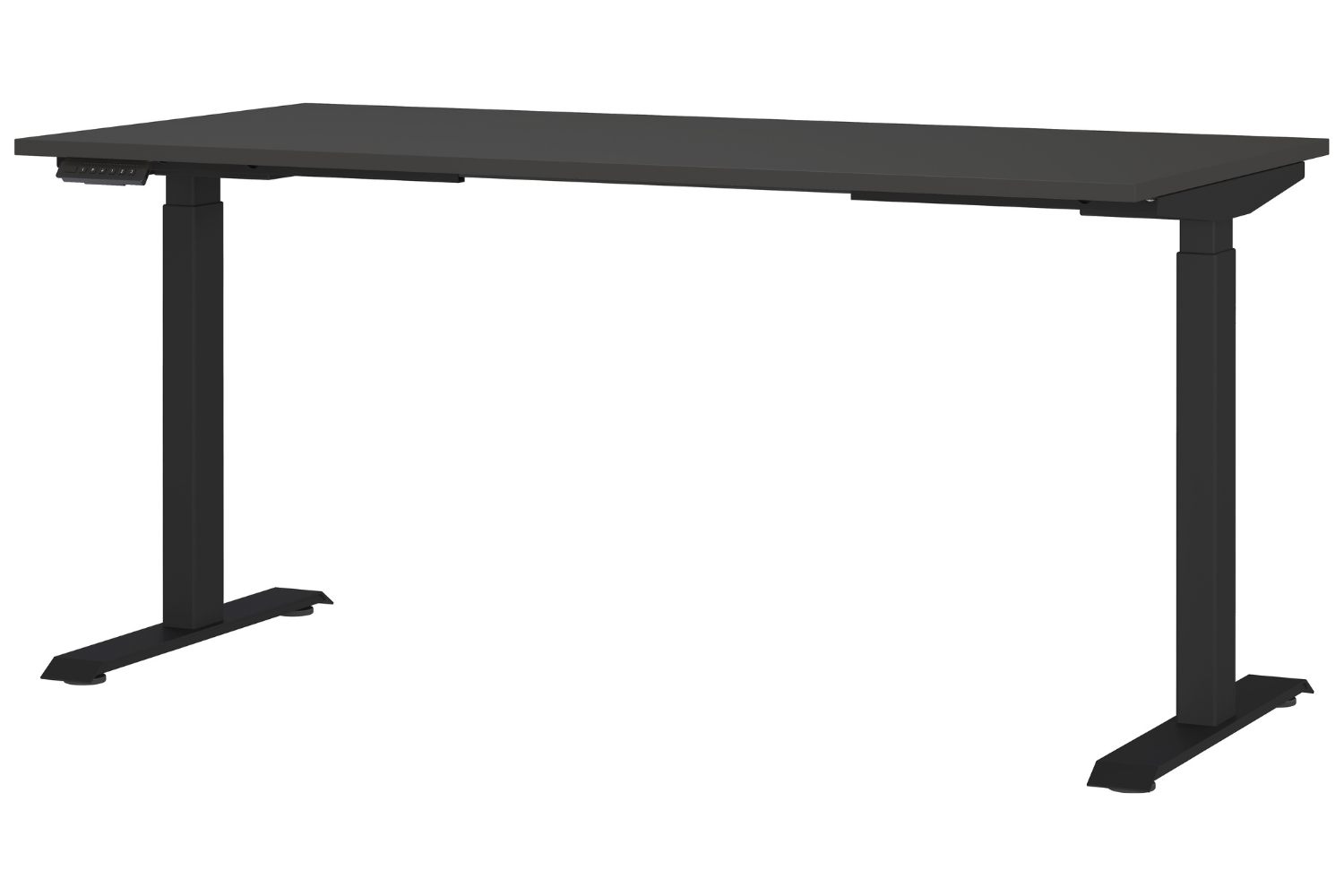 Germania Tmavě šedý výškově nastavitelný pracovní stůl Mailand 160 x 80 cm
