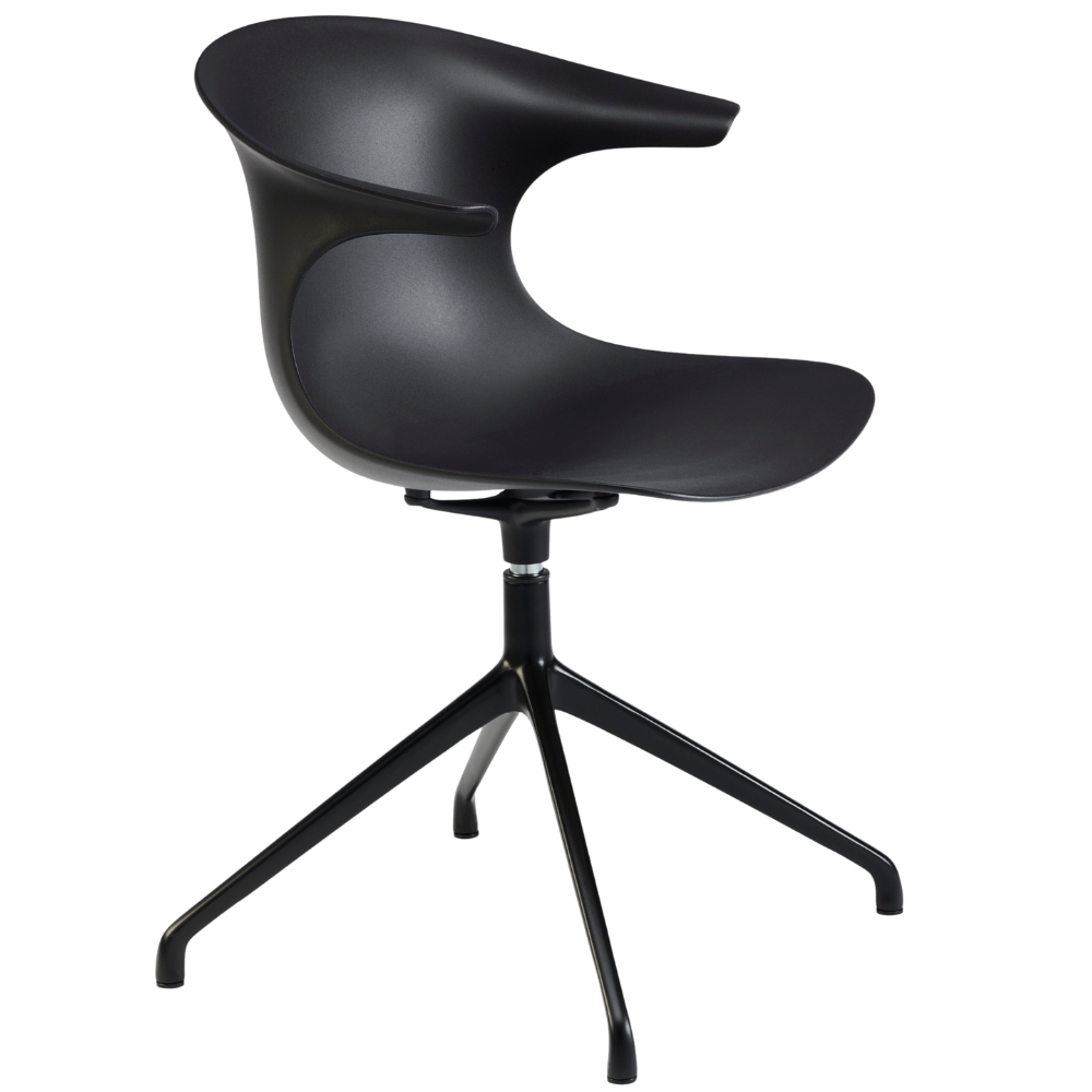 Infiniti Černá konferenční židle Loop Mono s područkami