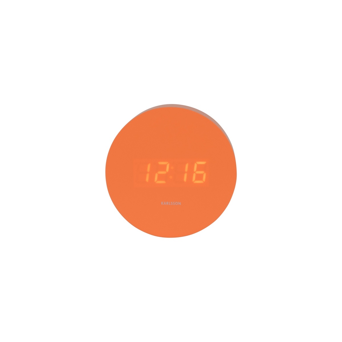 Karlsson 5981OR designové LED hodiny s budíkem oranžová