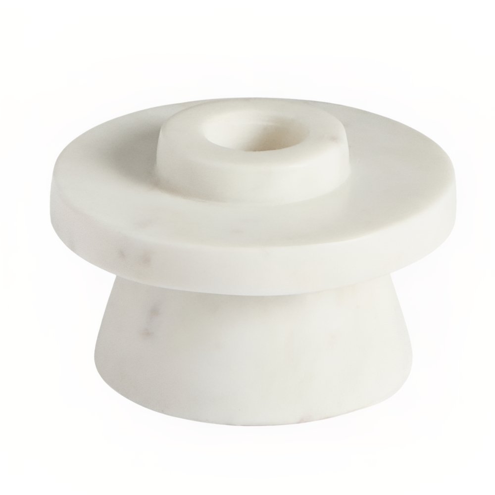 Kave Home Bílý mramorový svícen Zalvori 7