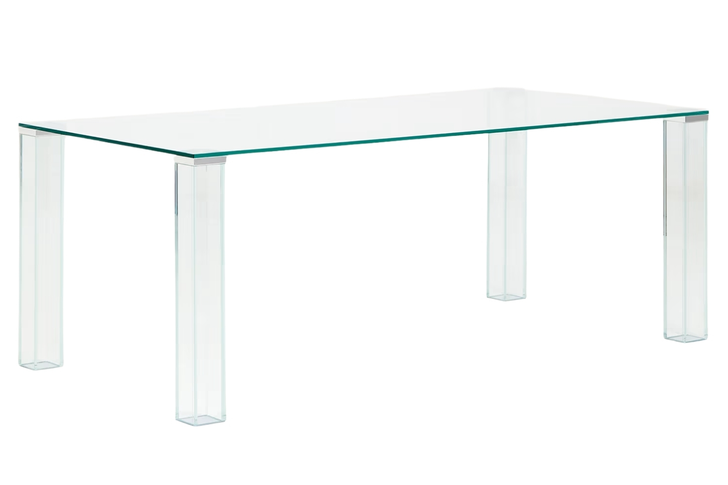 Kave Home Skleněný jídelní stůl Adularia 200 x 100 cm