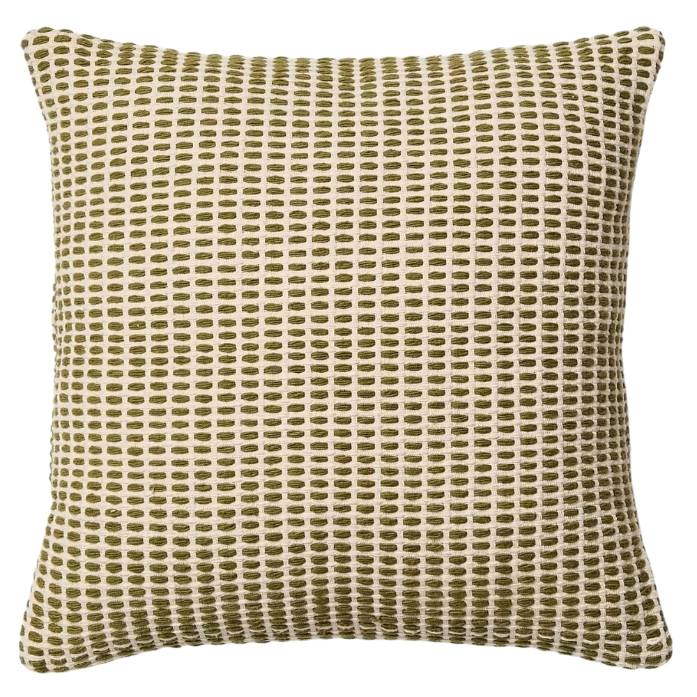 Kave Home Zelený bavlněný povlak na polštář Erelia 45 x 45 cm