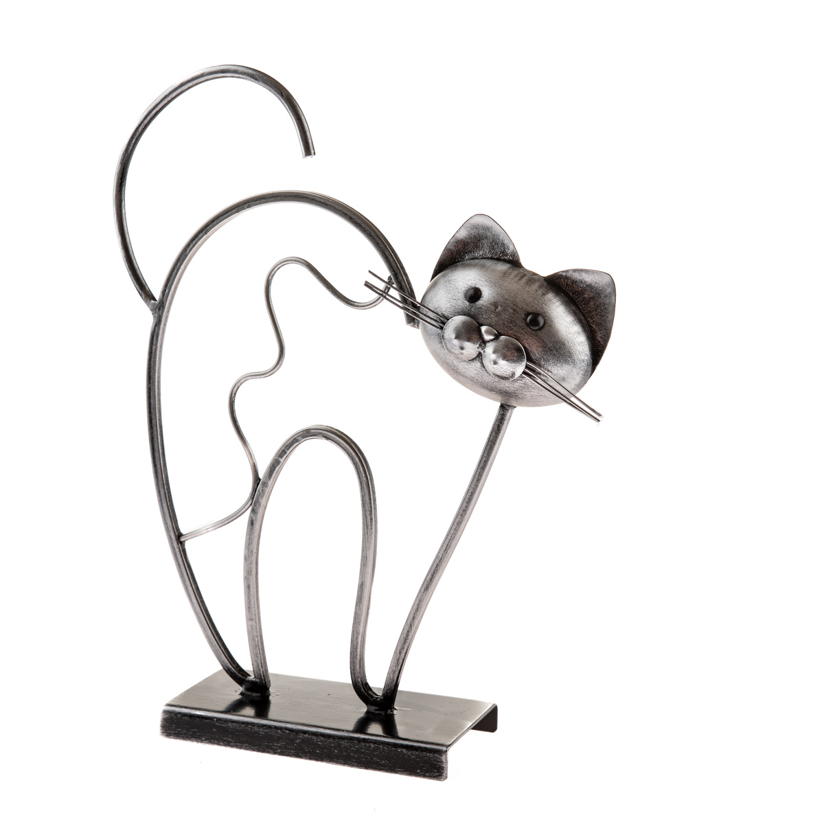 Kovová kočka stojící