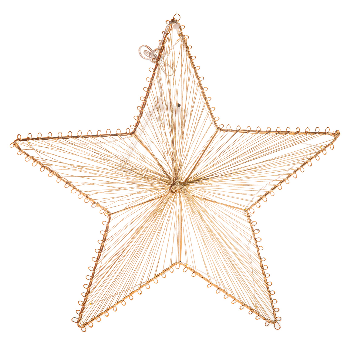 Kovová závěsná svítící hvězda Golden Glow