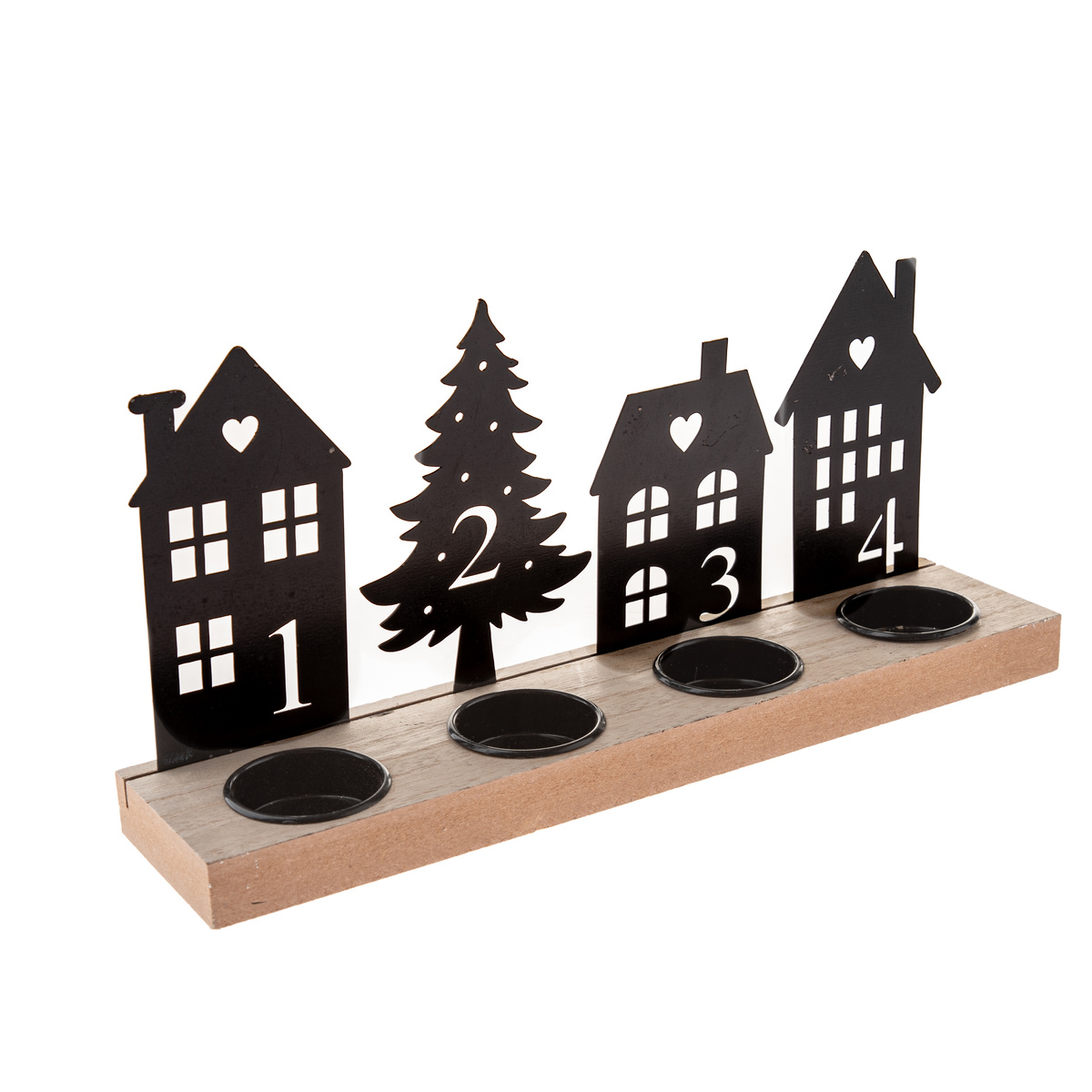 Kovový adventní svícen