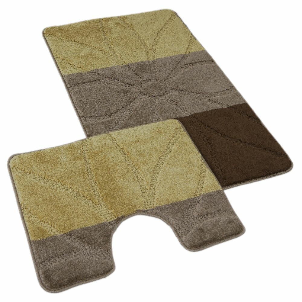 Kvalitex Sada koupelnových předložek Helga hnědá